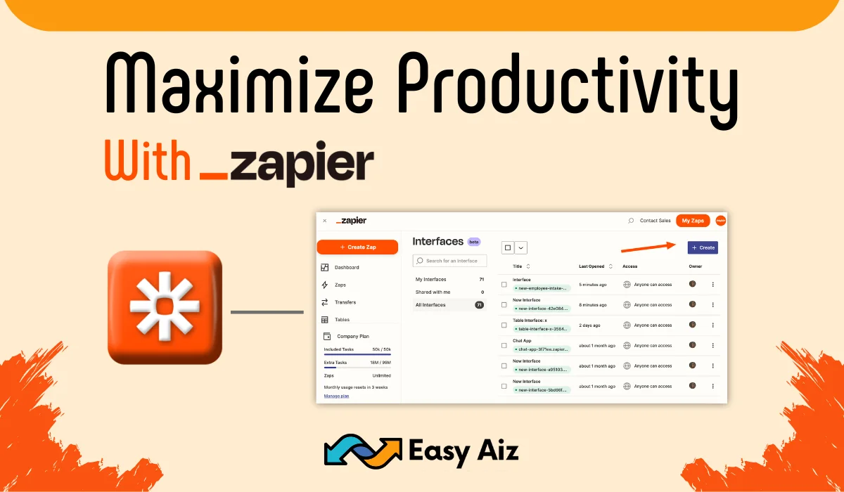 You are currently viewing Maximize Productivity with Zapier: Step-by-Step Guide