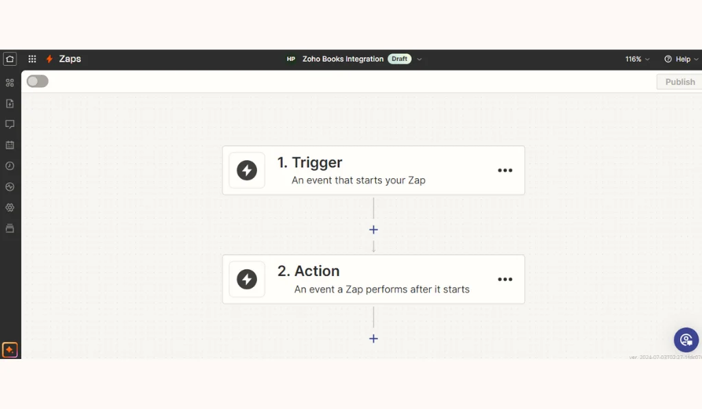 Trigger and Action options