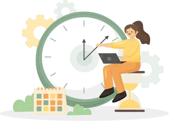 Time Management and Productivity Illustration