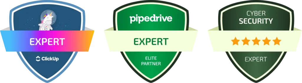 ClickUp Expert - Pipedrive Expert and Cyber Security Expert Shields