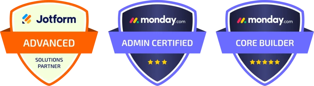 Jotform Advanced - Monday Certified and Monday Core Builder Shields