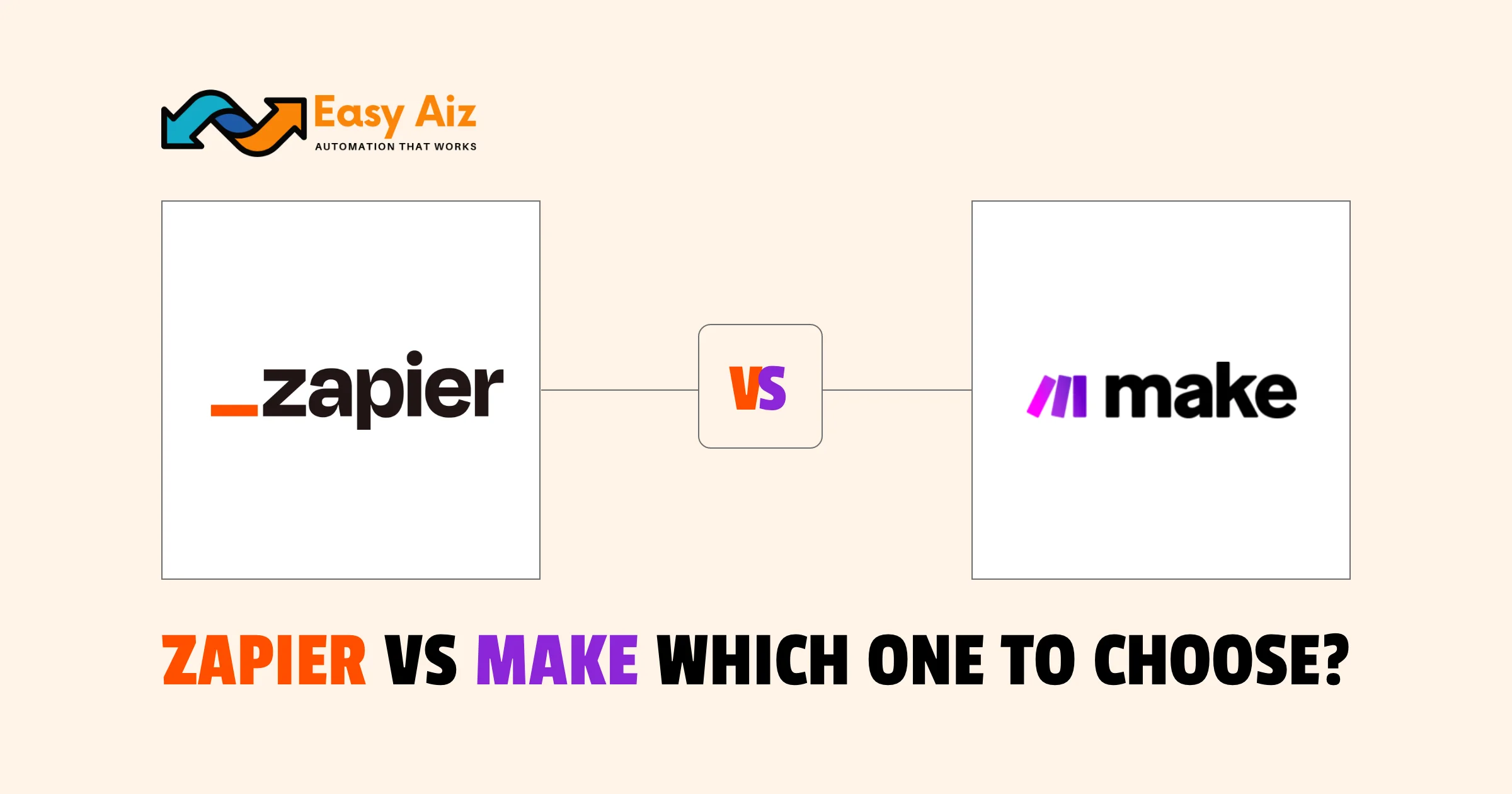 Zapier vs Make