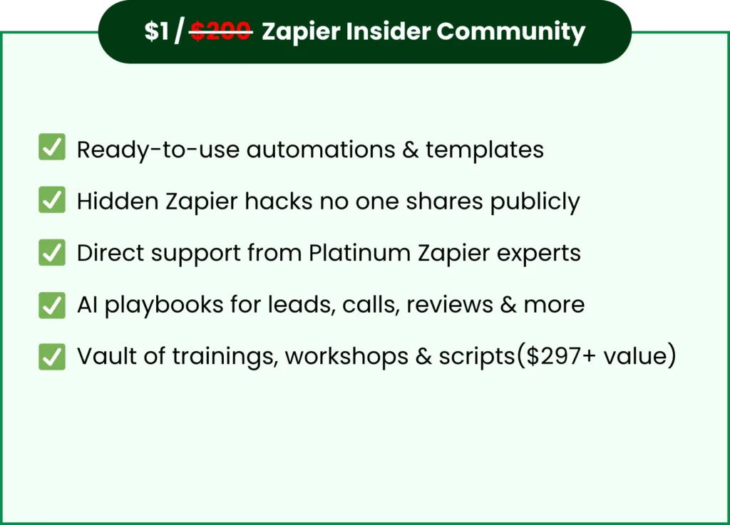 Zapier Community Offer