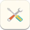 Crossed screwdriver and wrench icon